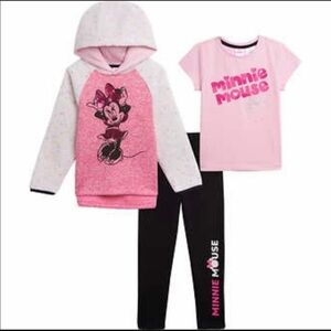 Junior Disney 3 piece set hoodie shirt leggings